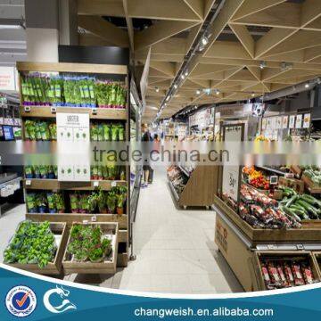 supermarket fruit and vegetable display rack