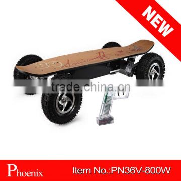 Hot! 36V 800W Electric Powered skateboard with remote control ( PN36V-800W )