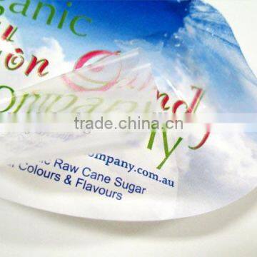 private customized self adhesive paper stickers