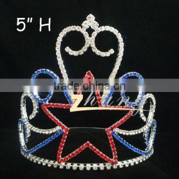 Large Red and Blue star patriotic pagaent tiara