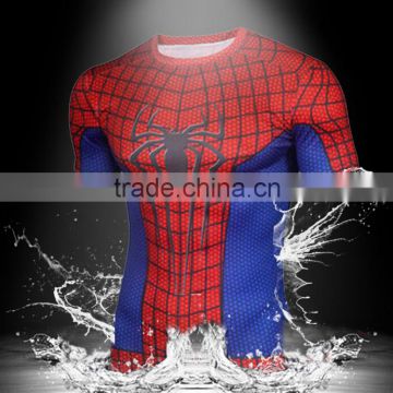 Wholesale 3D Print T-shirt Superhero Sublimation Tops Plus Size N10-14