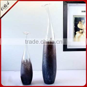 OUBOAO High grade large vase of flower hand blown glass bottles art glass vase
