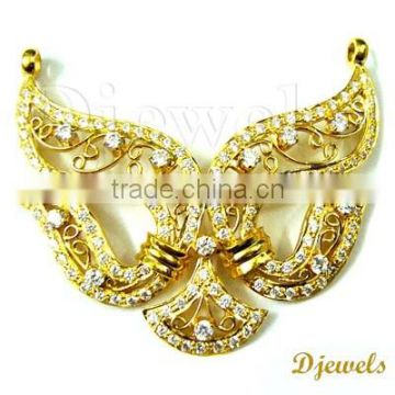 Gold Diamond Necklace, Stylish Diamond Necklace, Diamond Jewelry