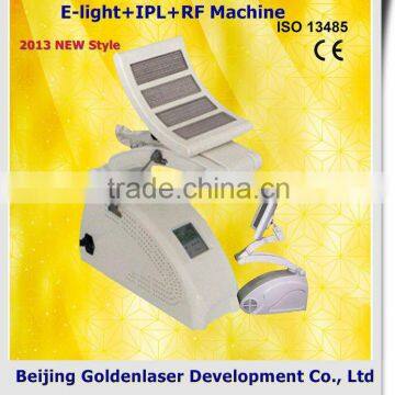 2013 New style E-light+IPL+RF machine www.golden-laser.org/ hair remover machine for sheep