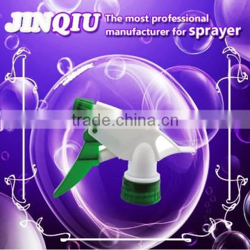 Non spill plastic cleaner bottle with clear spray nozzle