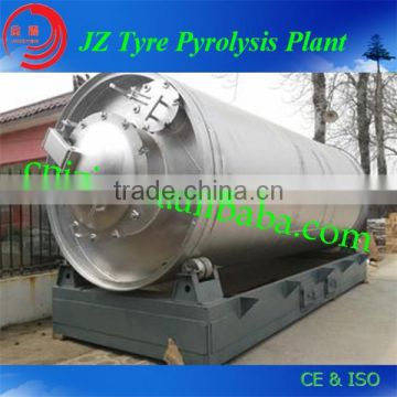 Double- catalyst champers waste tire pyrolysis machine with cap 0.5~5 ton