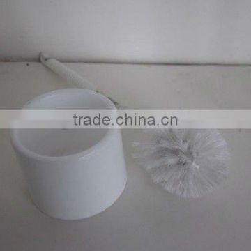 Plastic small & convenient Toilet brush holder with white colour