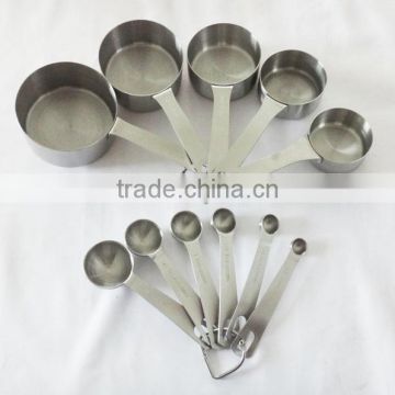 11pc stainless steel measuring spoon & cup set