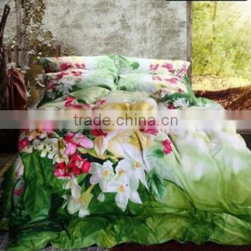 hot selling new design 100 cotton digital printed flat bed sheet / fitted sheet
