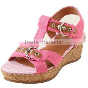 Chinese Brand durable high heels children girl shoe 2015