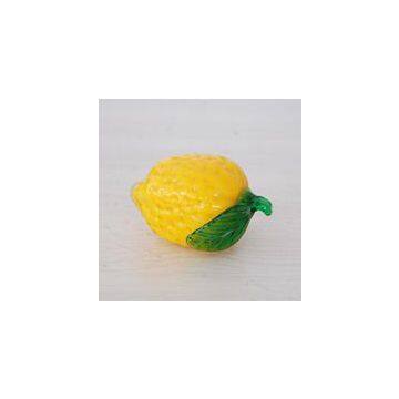 2015 Wholesale Hot Selling Handblown Decorative Decorative Glass Lemon,Glass fruit