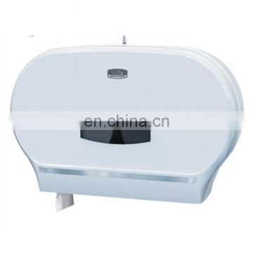 Plastic ABS Dual Roll Jumbo Toilet Tissue Paper Dispenser for airport ,hotel,public place CD-8032B
