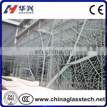 CE-EN12150 Certificate Unbreakable Commercial Building Security Laminated Tempered Glass Facade