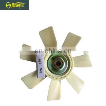 High Quality excavator parts 3066 fan blade 4 holes 7 blades cooling fan for S6K