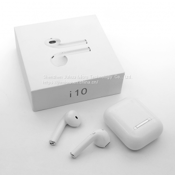 i10 tws earpod wireless headphones stereo earphone tws i10 earphone earbuds