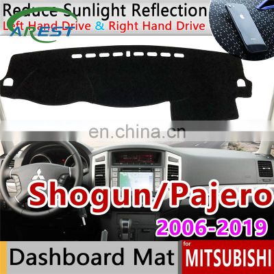 for Mitsubishi Pajero Shogun Montero 2006~2019 V80 V87 V93 V97 Anti-Slip Mat Dashboard Cover Carpet Sunshade Dashmat Accessories