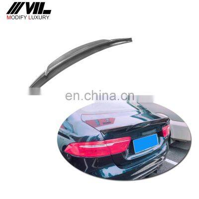 Carbon Fiber Spoiler For Jaguar XE XEL 2005-2018 Rear Wing Car Accessories