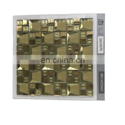 Factory Stock mosaic 6-8mm thickness hotel project glass mosaic tile glass mosaic