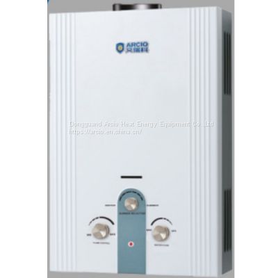 FD1202 sticker panel series  wall mounted natural gas water heater for 6L 7L 8L 10L