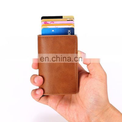 Genuine leather card holder wallet for men business wholesale high quality retail top original skin 2022 style RFID OEM ODM