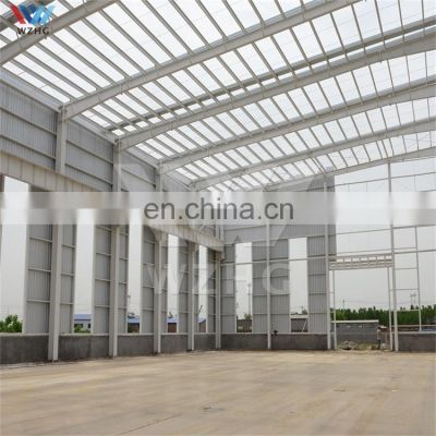 Cheap large span dome temporary metallic structure steel prefabricated warehouse