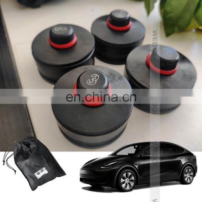 Car Jack Lifting Pad Plastic Steel Pad For Tesla Jack Pad Adapter Rubber for Tesla Models 3 Y S X Customized Logo