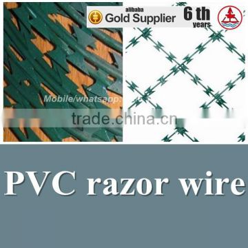 china anping factory high quality plastic razor barbed wire fence