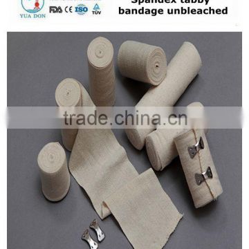 YD60393 Spandex tabby bandage unbleached FDA & CE & ISO