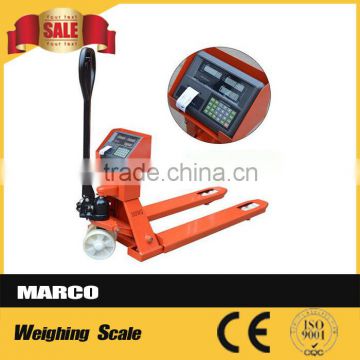 Dightal 3 ton hydraulic forklift hand pallet scale