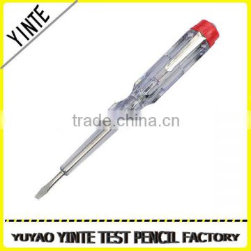 China Manufacture Ordinary testing screwdriver/pen/pencil voltage tester in good quality