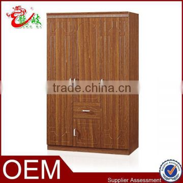2014 new design MDF wardrobe design simple wooden wardrobe 3 doors cabinet FC304