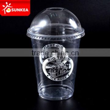 Food grade clear PP plastic cup with dome lid