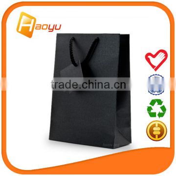 2015 New products custom black paper bag for gift bags