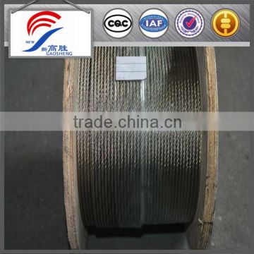 China high quality 316 stainless steel wire rope