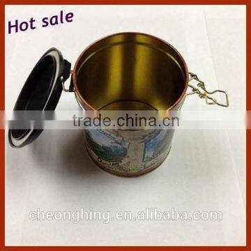 Factory direct tin box with plastic lid