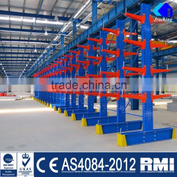 Jracking Adjustable Steel Pipe Warehouse Storage Cantilever Rack