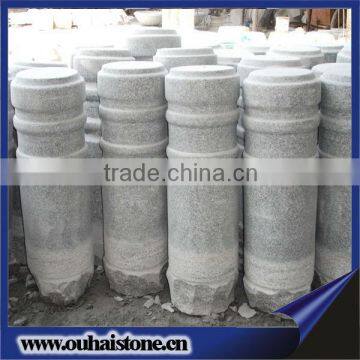 Garden natural granite stone ship bollard