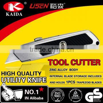 Zinc alloy OEM Retractable Blade Utility Cutter