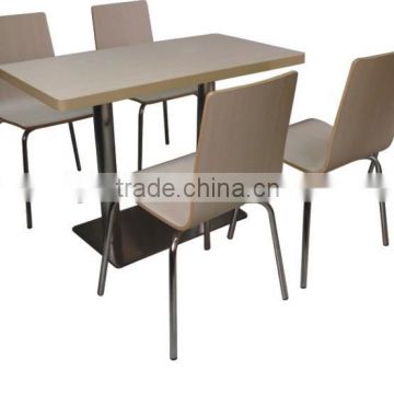 Wooden Restaurant Dining Table and Chair