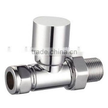 Chrome Angle Manual Lockshield Valve