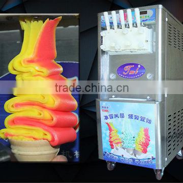 TML Three Color Rainbow Soft Ice Cream Machine, Commercial Ice Cream Machine, Ice Cream Makers for sale