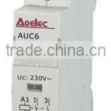 AUC6 Modular Electrical Magnetic Contactor Switch 2P 25A