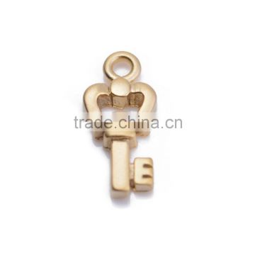 11.7*5.5mm New Arrival 2016 Brass Antique Key Charm For DIY Jewelry