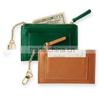 Leather Zip Card Case bag