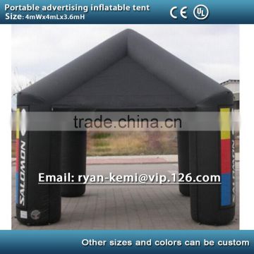 13ft 4m portable advertising inflatable tent inflatable canopy inflatable exhibition trade show tent with CE/UL blower