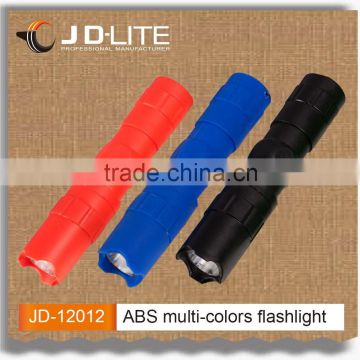 0.5W led Multi-colors ABS novelty flashlight torch lamp