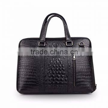 QIALINO Men genuine leather handbags one shoulder laptop bag for macbook air/pro 12 13