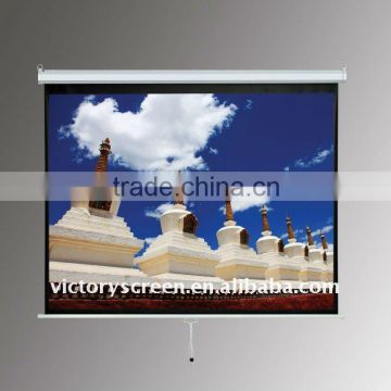 matte white manual projection screen with self lock system