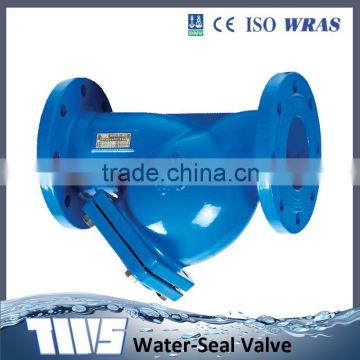DN40~DN300 DIN ductile Iron Y type flanged strainer valve