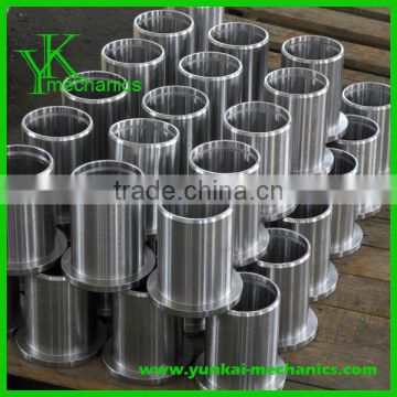 High precision cnc machining spare parts, stainless steel circular shaft, steel stepped shaft